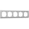 Рамка из поликарбоната на 5 постов Stark серебряный W0051806