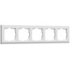 Рамка из поликарбоната на 5 постов Stark белый W0051801