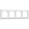 Рамка из пластика на 4 поста Fiore белый W0042201