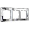 Рамка из стекла на 3 поста Diamant зеркальный W0031220
