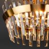 Умная хрустальная потолочная люстра 10111/5 золотая бронза/прозрачный хрусталь Strotskis