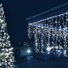 Новогодняя гирлянда занавес белый 2*3м IP65 200-101 белый