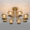 Потолочная люстра со стеклянными плафонами 60085/8