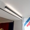 Линейный светодиодный накладной двусторонний светильник 53см 20Вт 6500К черный LSG-02-2-8*53-18-6500-MSh