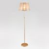 Классический торшер с абажуром 01076/1 перламутровое золото