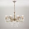 Подвесная люстра с хрусталем 3281/8 античная бронза / прозрачный хрусталь