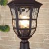 Уличный светильник на столбе Dorado F кофейное золото IP44 GL 1013F
