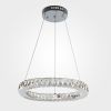 Светодиодная люстра с хрусталем 90023/1 хром