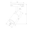 Трековый светильник Slim Magnetic R02 12W 4200K белый 85012/01