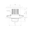 Встраиваемый светодиодный светильник с регулировкой угла освещения 9920 LED 15W 4200K серебро