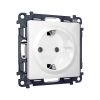 MA106010 Комплект механизма электрической розетки ALFA Белый глянец с/з на винтовых зажимах QUANT (AP1060, VM141)