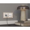 MA110010 Комплект механизма электрической розетки ALFA Белый глянец 2USB A+C 20W (быстрая зарядка) с/з QUANT (AP1100, VM160)