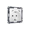 MA110510 Комплект механизма электрической розетки 2USB С+C 20W с/з на винтовых зажимах 16A-250V ALFA Белый глянец QUANT (AP1105, VM165)