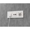MA110510 Комплект механизма электрической розетки 2USB С+C 20W с/з на винтовых зажимах 16A-250V ALFA Белый глянец QUANT (AP1105, VM165)