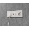 MA130510 Комплект механизма электрической розетки 2USB С+C 20W с/з на винтовых зажимах 16A-250V ALFA Белый матовый QUANT (AP1305, VM165)