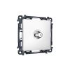 MA133050 Комплект механизма TV розетки SAT 5-2400MHz 3.5dB ALFA Белый матовый QUANT (AP1330, VM215)