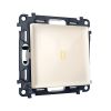 MA302010 Комплект механизма 1-кл выключателя с подсветкой 3200K ALFA Бежевый глянец QUANT (AP3020, VM101, G11Y)