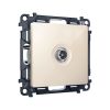 MA313030 Комплект механизма TV розетки проходной ALFA Бежевый глянец 5-1000 MHz 4dB QUANT (AP3130, VM211)