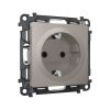 MA366010 Комплект механизма электрической розетки ALFA Серо-бежевый матовый с/з на винтовых зажимах QUANT (AP3660, VM141)