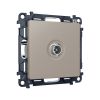 MA373030 Комплект механизма TV розетки проходной ALFA Серо-бежевый матовый 5-1000 MHz 4dB QUANT (AP3730, VM211)