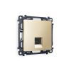 MA612005 Комплект механизма компьютерной розетки RJ-45 экранированной с автоматической защитной шторкой ALFA Шампань QUANT (AP6120, VM185)