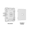 MA614010 Комплект механизма розетки HDMI 2.0 ALFA Шампань 40V/500mA 2.0GHz 5-18Gbit/s QUANT (AP6140, VM222)
