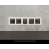 MA643310 Комплект механизма розетки TV оконечной + SAT 5-862MHz 3.5dB/950-2150MHz 3.5dB ALFA Темная бронза матовый QUANT (AP6433, VM217)