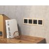 MA811010 Комплект механизма розетки ALFA Черный матовый 2USB A+C 20W (быстрая зарядка) QUANT (AP8110, VM177)