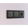 MA913010 Комплект механизма TV розетки оконечной ALFA Графит мягкое касание 50-870 MHz 1dB QUANT (AP9130, VM202)
