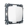 MO123030 Комплект механизма 2-клавишного перекрестного выключателя 10A-250V OMEGA Белый матовый QUANT (OP1230, VM125)