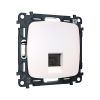 MO212005 Комплект механизма компьютерной розетки RJ-45 экранированной с автоматической защитной шторкой OMEGA Жемчуг QUANT (OP2120, VM185)