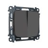 MO903030 Комплект механизм 2-клавишного перекрестного выключателя 10A-250V OMEGA Графит Мягкое касание QUANT (OP9030, VM125)