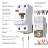 W812P636 / Устройство защитного отключения 1P+N 63A 30 mA type А 6 кА W812P636