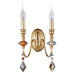 Настенные светильники Crystal Lux MERCEDES AP2 GOLD/COLOR MERCEDES