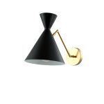 Настенные светильники Crystal Lux JOVEN AP1 GOLD/BLACK jewel