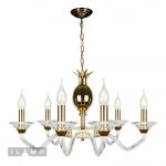 Люстры iLAMP YT2049-8 GD+Cear Flo