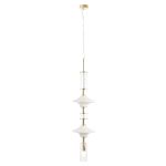 Подвесные светильники Crystal Lux VALENCIA SP1.3 GOLD Valencia