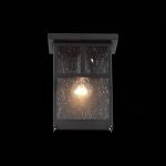 SL079.401.01 Светильник уличный настенный ST-Luce Темный кофе/Прозрачное кракелированное стекло E27 1*60W GLAZGO