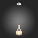 SL363.303.01 Подвес ST-Luce Хром/Янтарный E27 1*60W RIEVO