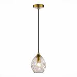 SL1188.303.01 Подвес ST-Luce Латунь/Коньячный E14 1*40W IDESIA