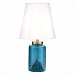 SL1000.214.01 Прикроватная лампа ST-Luce Синий/Белый E27 1*40W ANDE