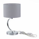 SLE105304-01 Прикроватная лампа Хром/Серый E14 1*40W LINDA