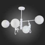SLE115102-04 Светильник потолочный Белый/Белый E14 4*60W TENATO