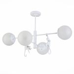 SLE115102-04 Светильник потолочный Белый/Белый E14 4*60W TENATO