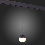ST358.443.07 Магнитный трековый светильник подвесной Черный LED 1*7W 4000K 520Lm Ra&gt;80 120° IP20 D90xH90 48V SKYLINE 48