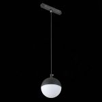 ST358.443.07 Магнитный трековый светильник подвесной Черный LED 1*7W 4000K 520Lm Ra&gt;80 120° IP20 D90xH90 48V SKYLINE 48