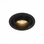 ST701.438.12 Св-к встр. Zoom Черный LED 1*12W 3000K 960Lm Ra90 15°-60° IP20 D115xH95 170-240V Встраиваемые светильники