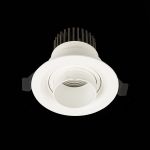 ST701.548.07 Св-к встр. Zoom Белый LED 1*7W 4000K 560Lm Ra 15°-60° IP20 D90xH65 170-240V Встраиваемые светильники