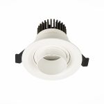 ST701.548.07 Св-к встр. Zoom Белый LED 1*7W 4000K 560Lm Ra 15°-60° IP20 D90xH65 170-240V Встраиваемые светильники