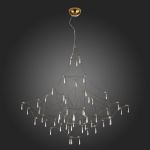SL797.213.114 Люстра подвесная ST-Luce Золотистый, Прозрачный LED 114*0,45W 3000K GRAVETTA